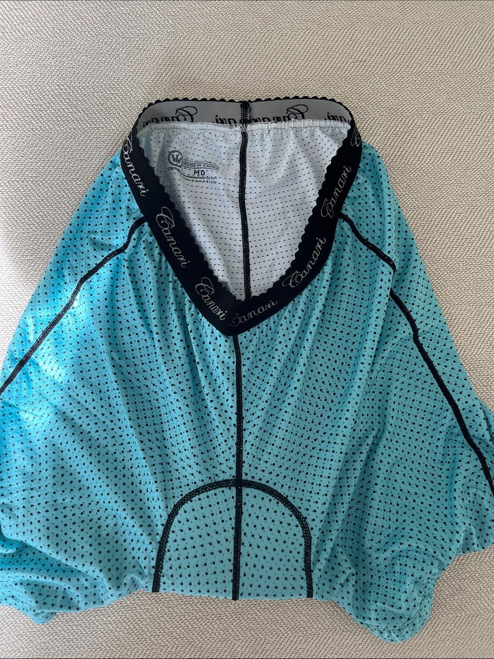 Canari Turquoise and Black Cycling Undershorts
